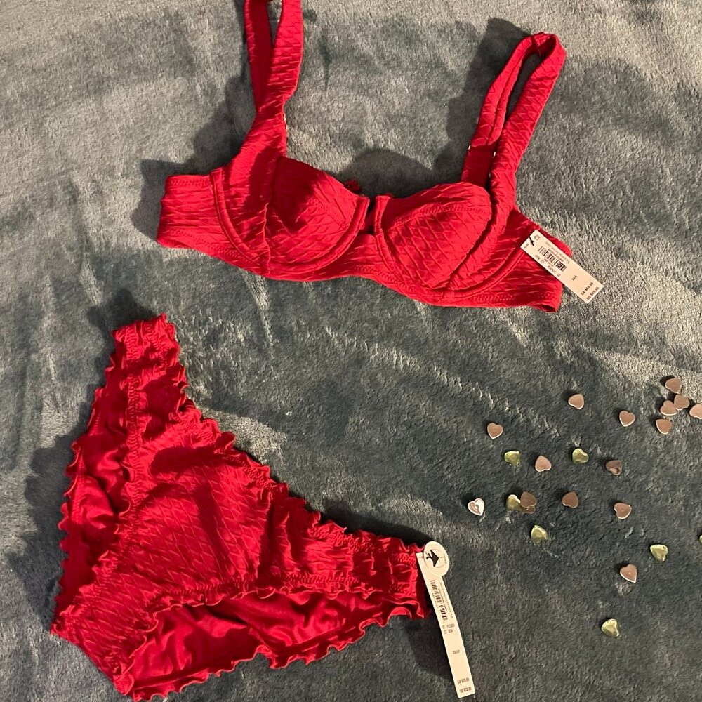 Victoria's Secret, Strappy Back, Full Coverage Top & Cheeky Bikini, NEW!